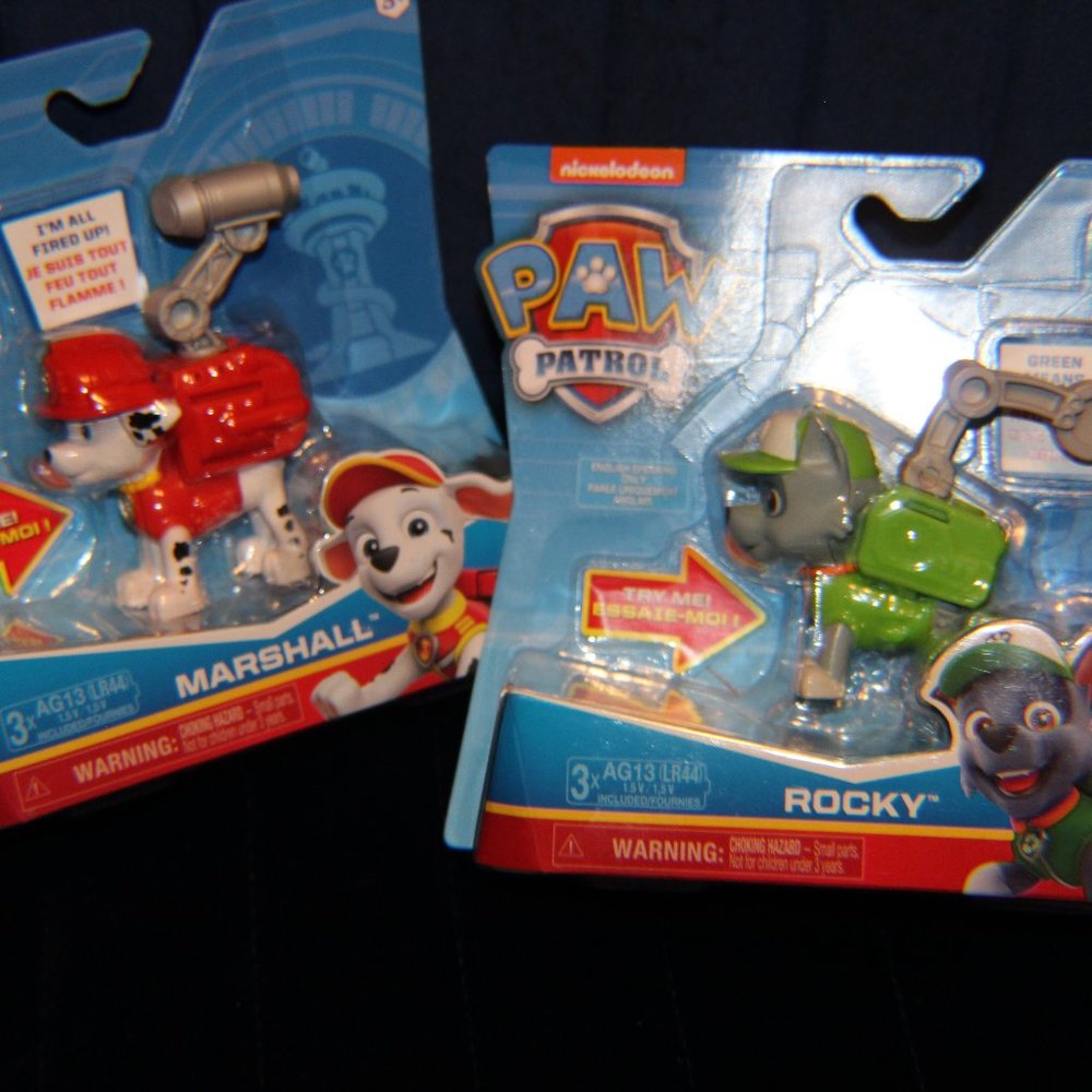 NWT**BUNDLE**Paw Patrol toys-Marshall and Rocky